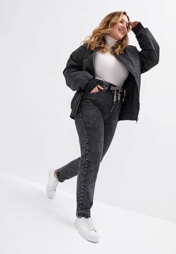 Джинсы на резинке больших размеров