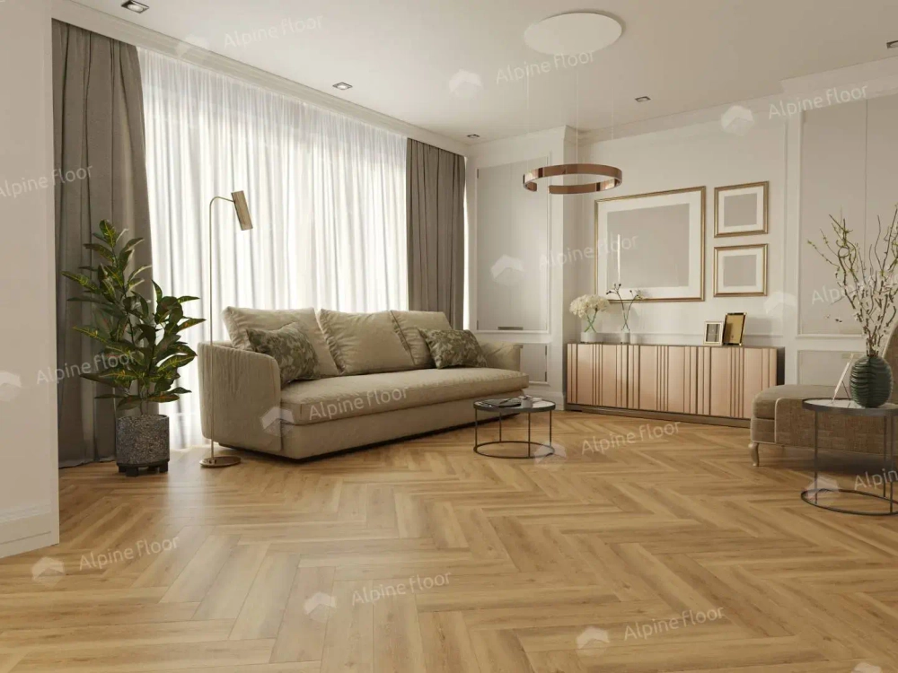 Каменно-полимерная плитка Alpine Floor Parquet Light Дуб Буна ЕСО 13-30