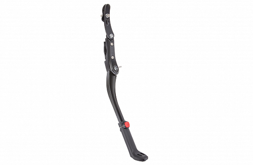 Подножка 20"-28" BLF-F13 задняя, крепление на 2 пера вилки, телескопическая, алюминиевая черная