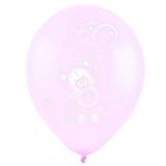 Шар (12"/30 см) С днем рождения, Милый мишка, Ассорти Пастель 5 ст. с хедером 5 шт.