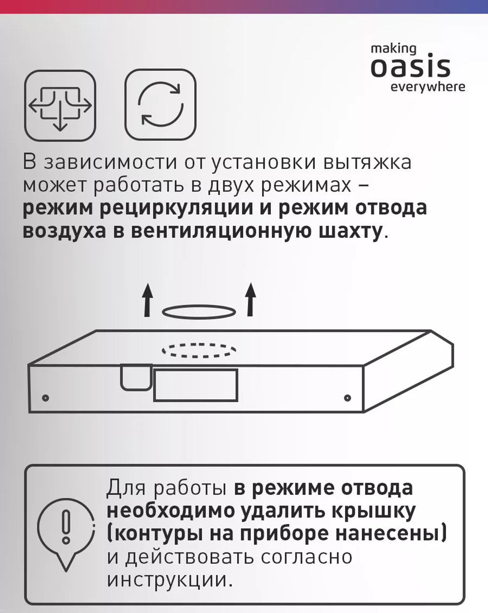 Вытяжка OASIS PO-50S