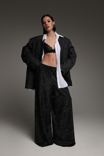 Брюки из жаккарда