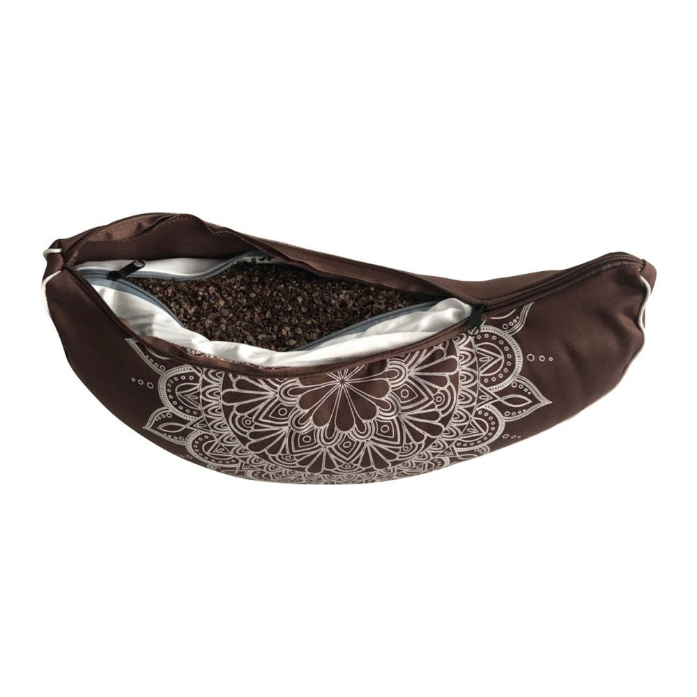 Подушка для медитации полумесяц Мандала Рамайога