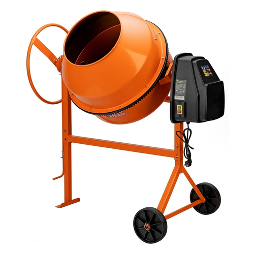 Бетоносмеситель БСЕ-200П, 200 л, 1000 Вт, полиамидный венец, Сибртех, 95510