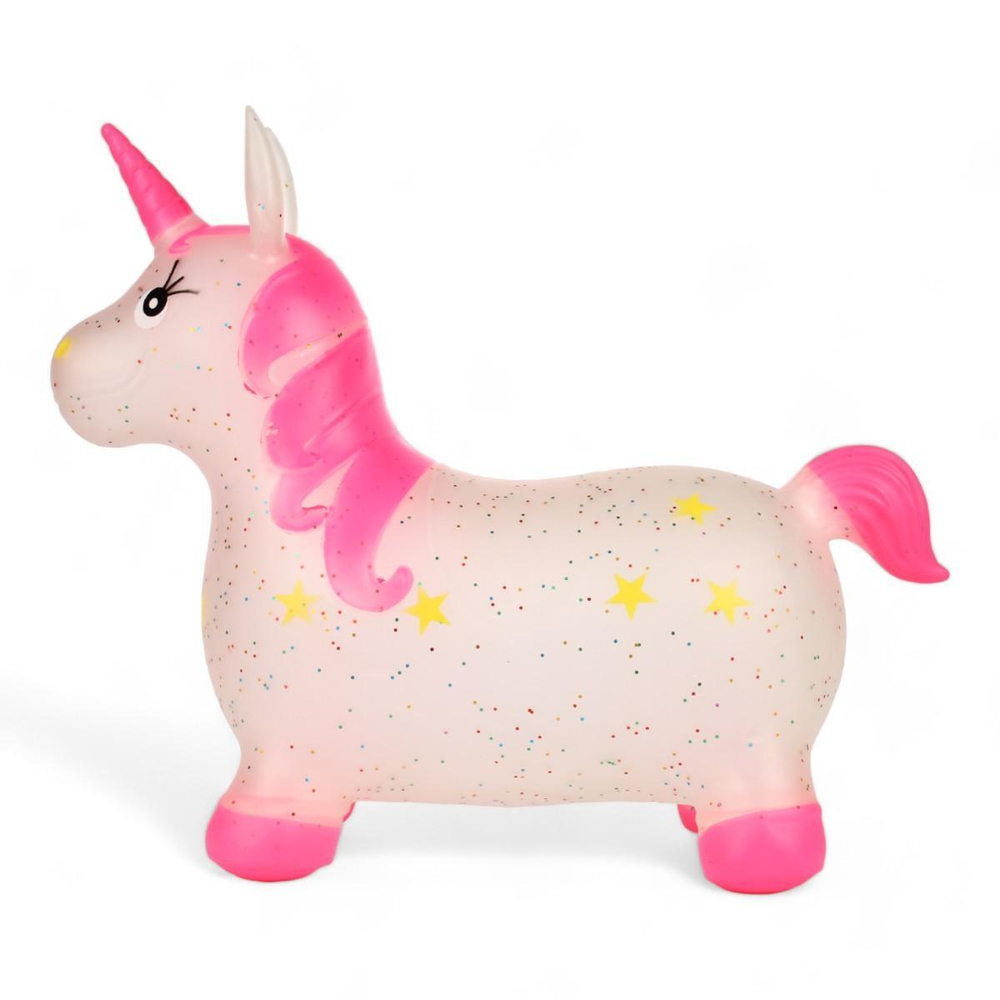 Мяч прыгун Единорог, прозрачный 1300 гр, с-30373