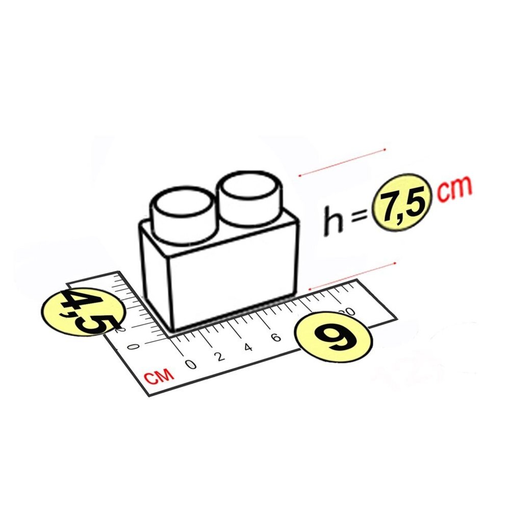 Элемент 9x4,5x7,5 см для конструктора 7,5"