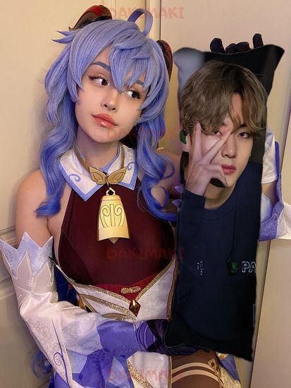 Мини дакимакура Ви из БТС | BTS арт. M0775, 60х20 см