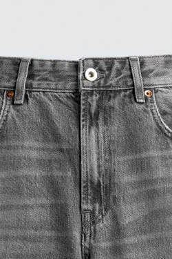 ZARA ДЖИНСЫ FLARE FIT, СЕРЫЙ