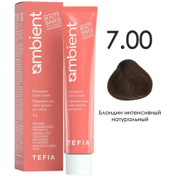 Перманентная крем-краска для волос Ambient, цвет 7.00 Блондин интенсивный натуральный, 60 мл