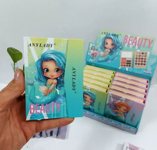 Палетка теней+румяна+блеск "Mermaid"