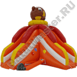 Детский надувной батут-горка "Мишка Тедди"