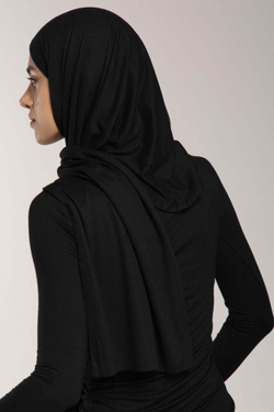 Хиджаб Молик двухслойный черный