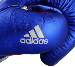 Перчатки боксерские AdiSpeed Metallic сине-красно-серебристые adiSBG501ProM