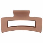 Краб для волос 8,5 см, soft-touch, коричневый, MONTE VITA, 457001