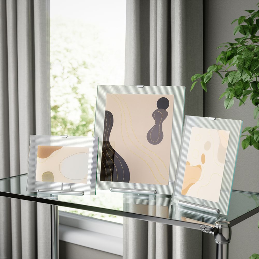 Фоторамка Flute, 16х20 см, хром