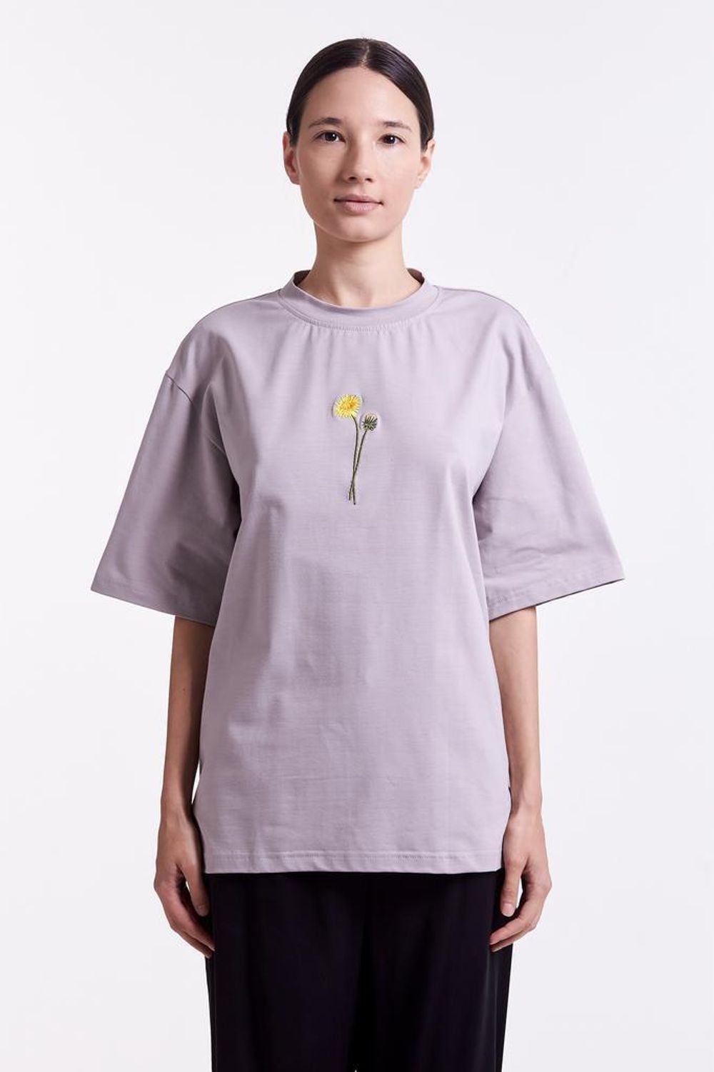 Футболка Гербарий Одуванчик пепел