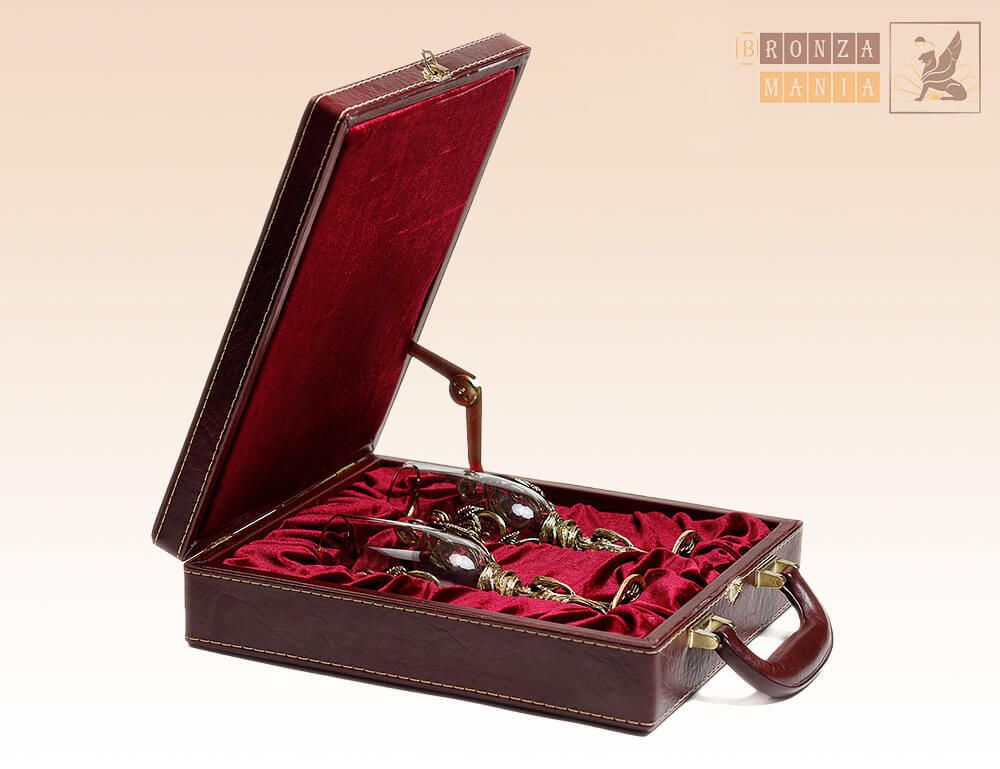 кейс на 2 бокала - Шампанское