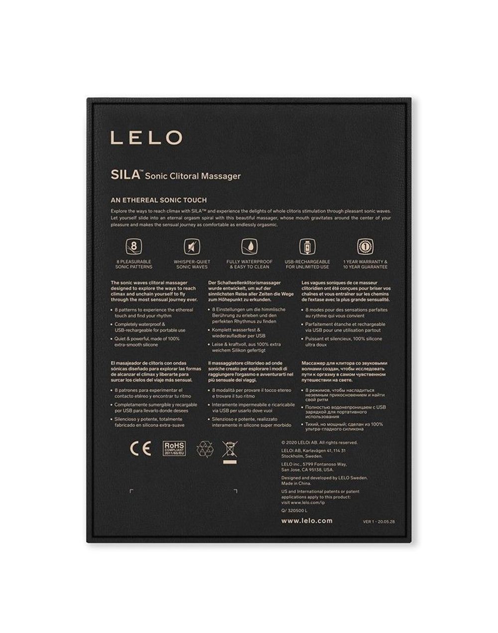 Сиреневый вакуумный клиторальный стимулятор Sila