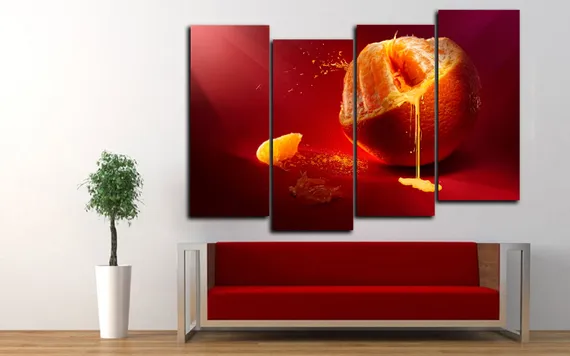 Модульная картина "Сочный апельсин"