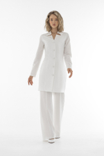 Халат Лили с фигурным вырезом из уплотненной поливискозы