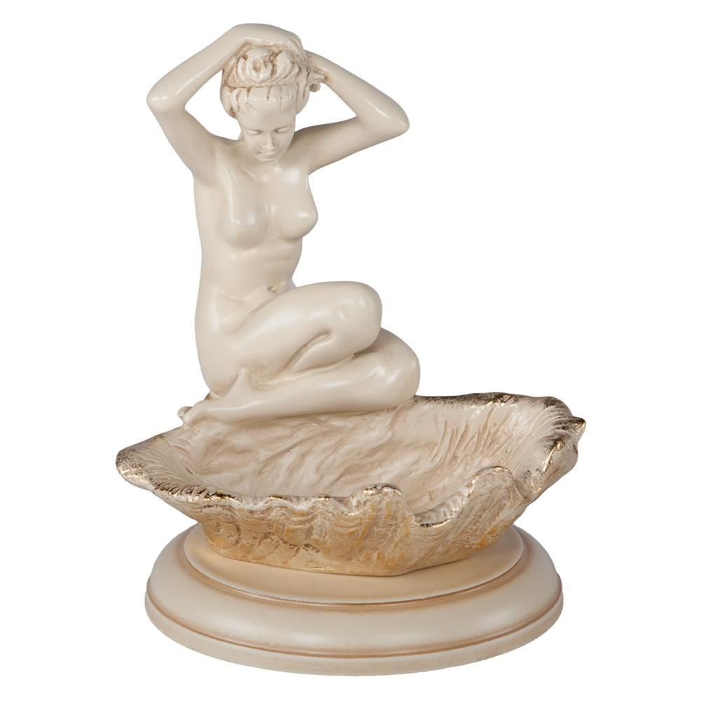 Подставка для украшений Девушка на ракушке Айвори