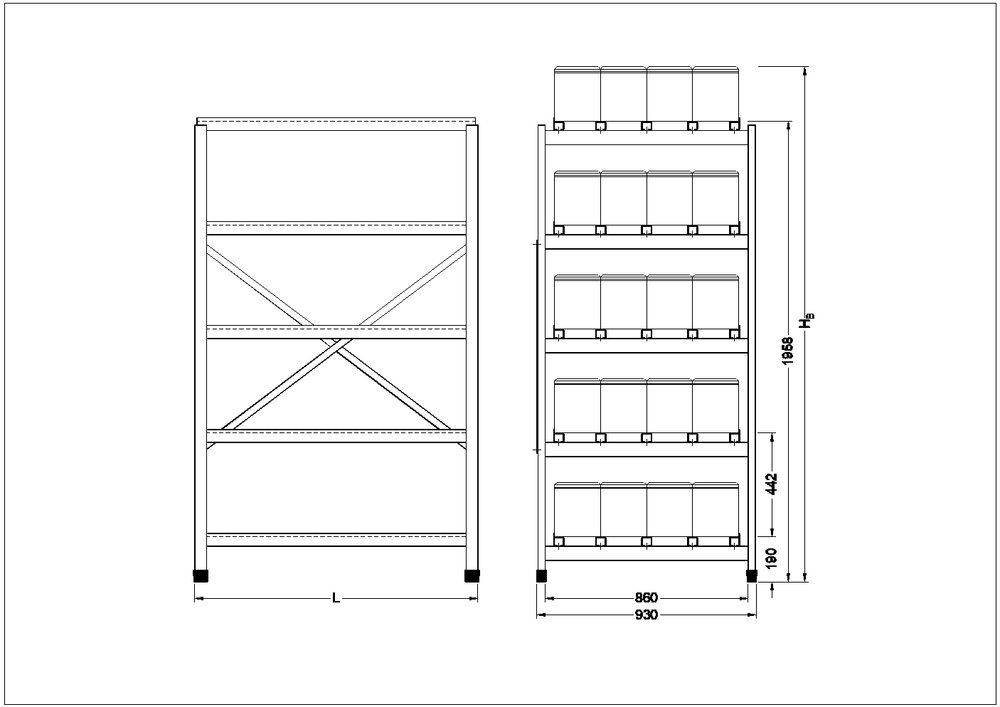 Шкафы и конструктивы 5E-PGL 4-09 H