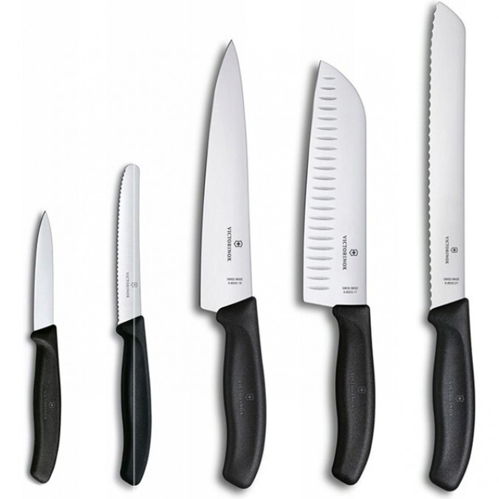 Набор Victorinox кухонный, 5 предметов, в подставке из бука