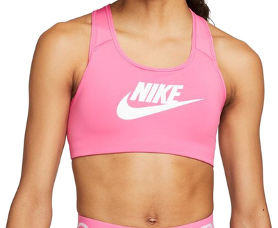 ТОП теннисный Nike Medium-Support Graphic Sports Bra - pinksicle/white/white
