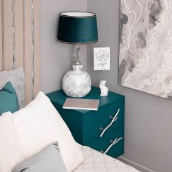 Тумба Арт Колор matte Стайл Сильвер Зеленый бирюзовый матовый