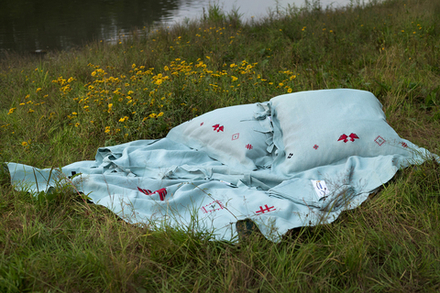 КПБ 2-х спальный с европростынью и вышивкой