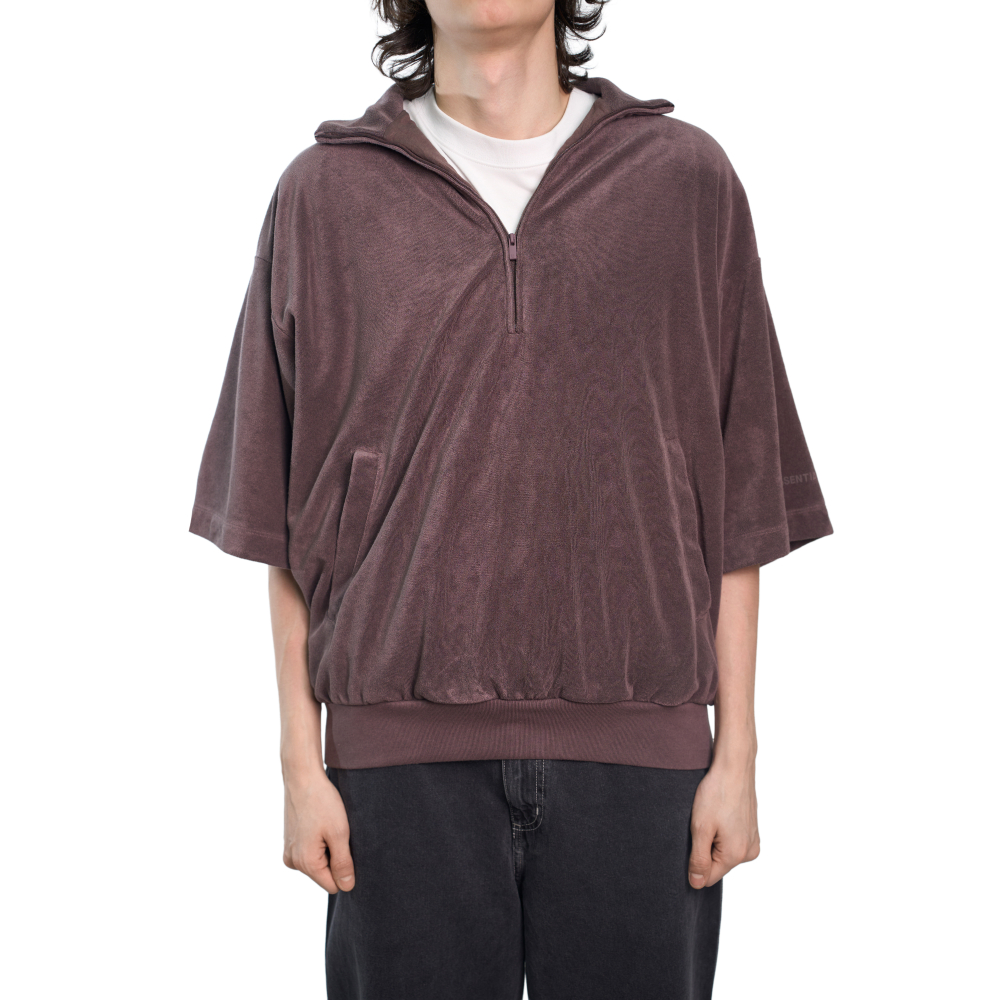 Fear Of God Essentials Half-Zip Sweatshirt "Plum"