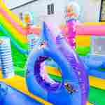 Коммерческий надувной батут с горкой «В гостях у моря 2» 9*5*5 м