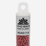 Японский бисер TOHO Round 11/0 (№25CF), с внутренним серебрением, прозрачный матовый