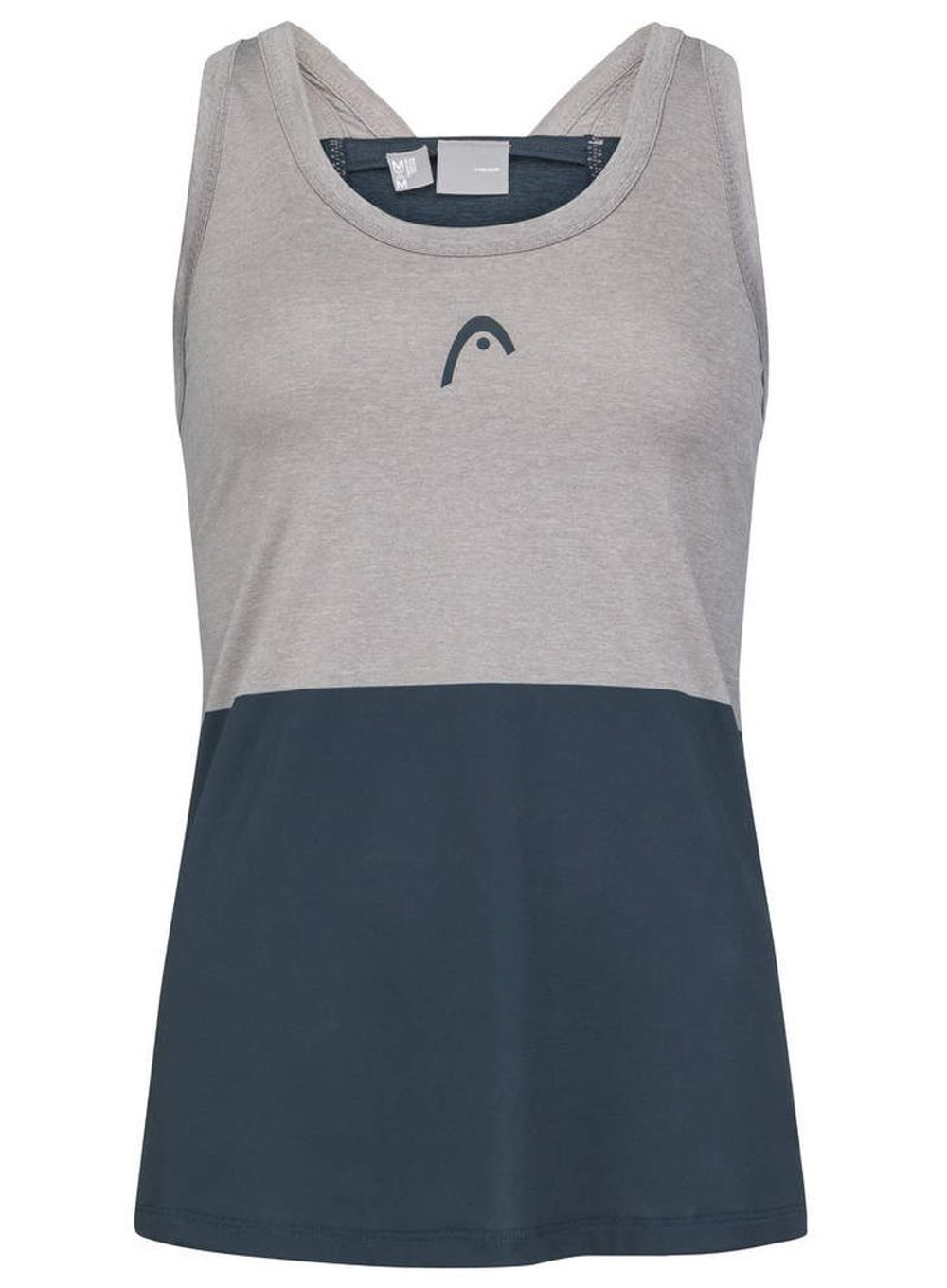 Топ теннисный Head Padel Tech Tank Top - grey/navy