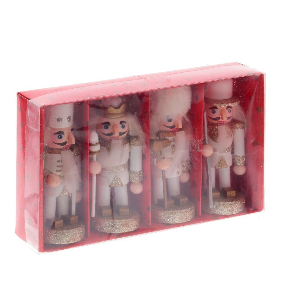 GAEM Набор из 4шт Украшение новогоднее "Щелкунчик", L17,5 W4 H10,5 см