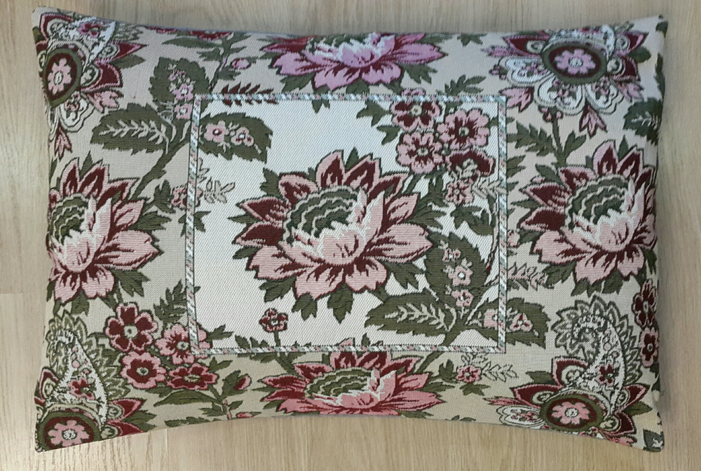 Декоративный гобеленовый чехол для интерьерной подушки Георгины 50*70