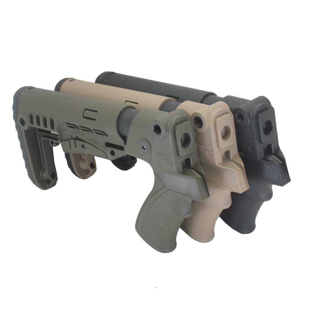 Телескопический приклад DLG Tactical на Бекас к.12, к.16, черный (арт.DLG9107)