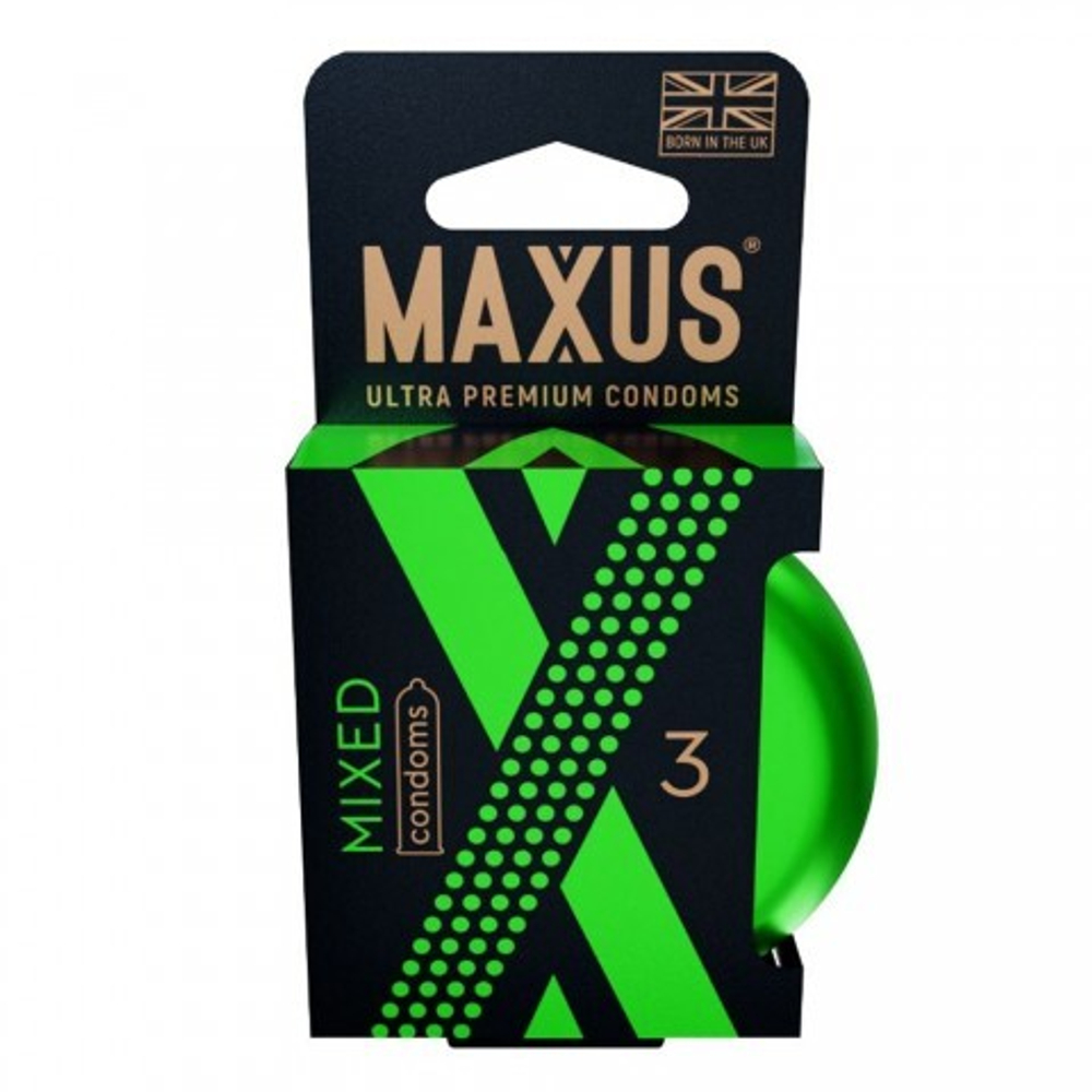 Презервативы "MAXUS" MIXED №3 (классические,ультратонкие и точечно-ребристые) в металлическом кейсе