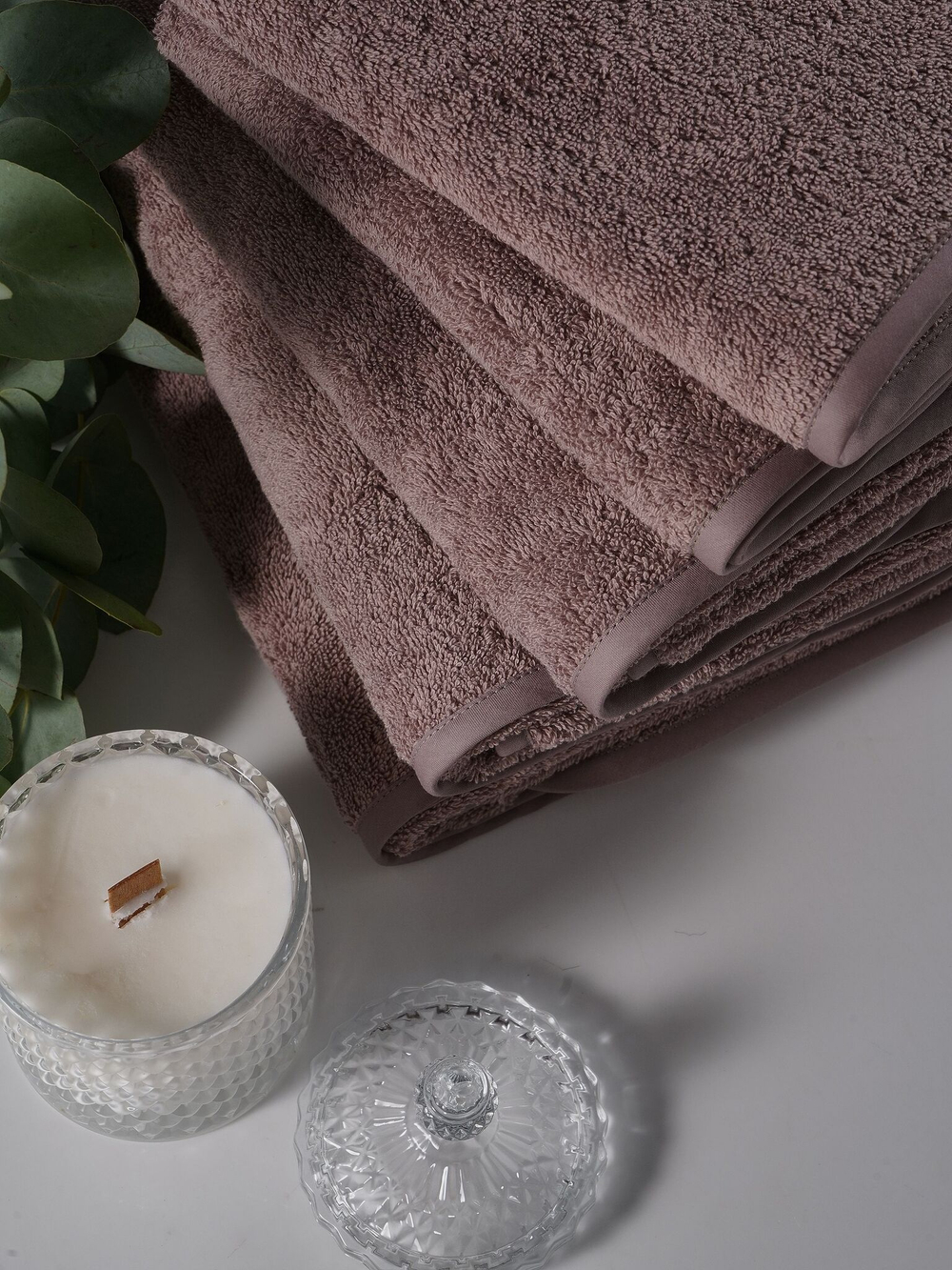 Набор полотенец 3шт Claire Batiste Atelier Ile светлая сирень