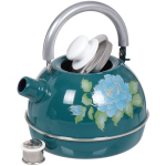 Чайник сталь, эмал, 3.5 л, свист, подв ручк, Рубин, бирюз, TMM04/35/06/13/01/27/H15