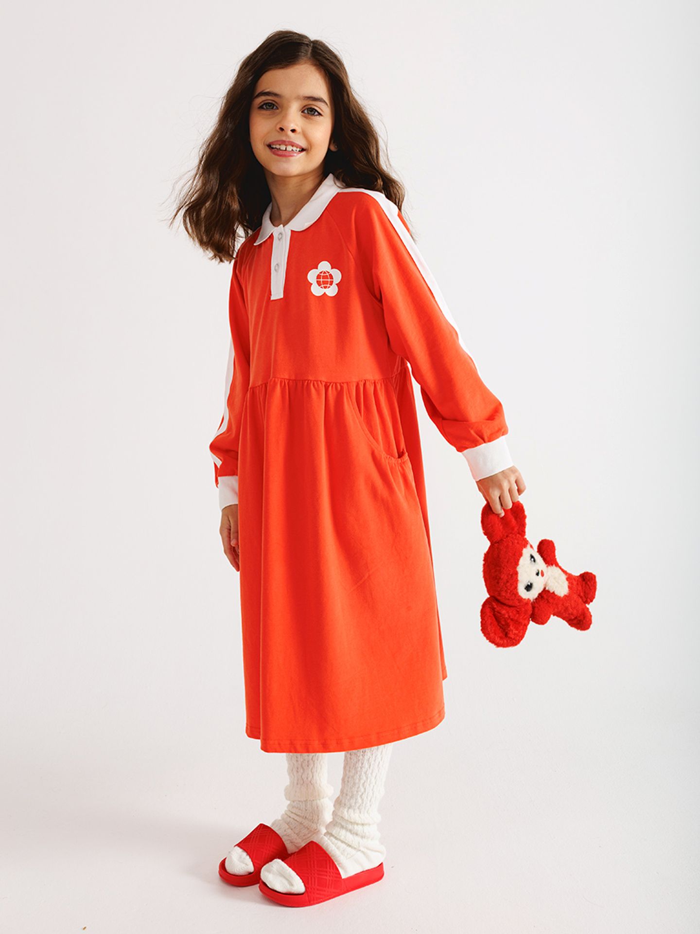 Платье коралловое "Спорт и мода"