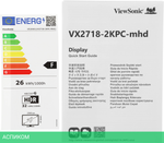 Монитор ViewSonic 27" VX2718-2KPC-MHD