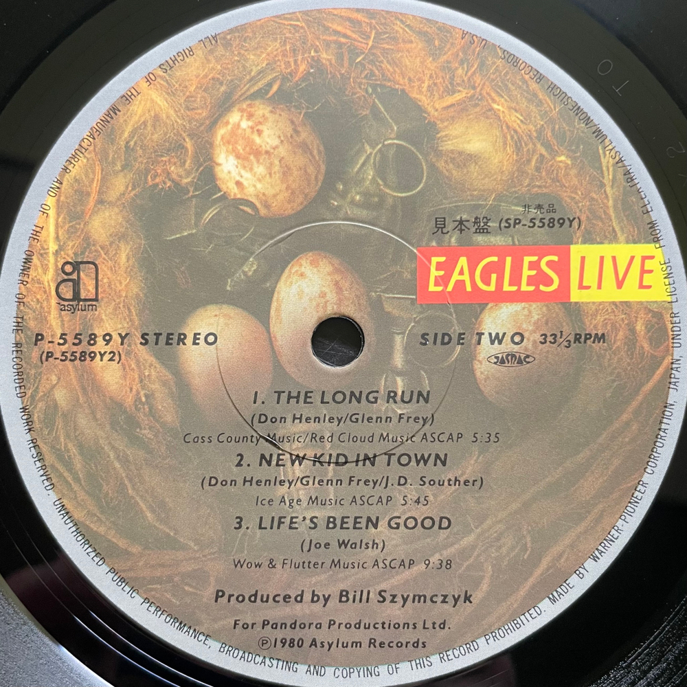 Eagles – Eagles Live 2LP (Япония 1980г.)