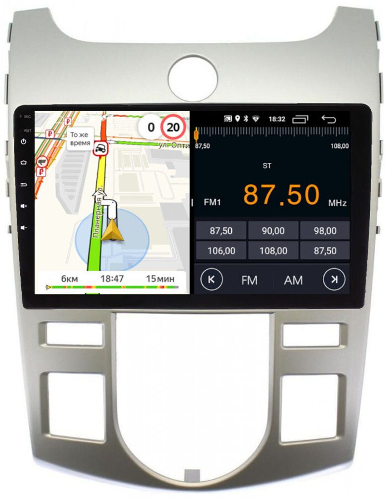 Магнитола для KIA Cerato 2 2008-2013 (климат) - Parafar PF279-climatFHD на Android 13, 8-ядер, 2Гб+32Гб, CarPlay, 4G SIM-слот