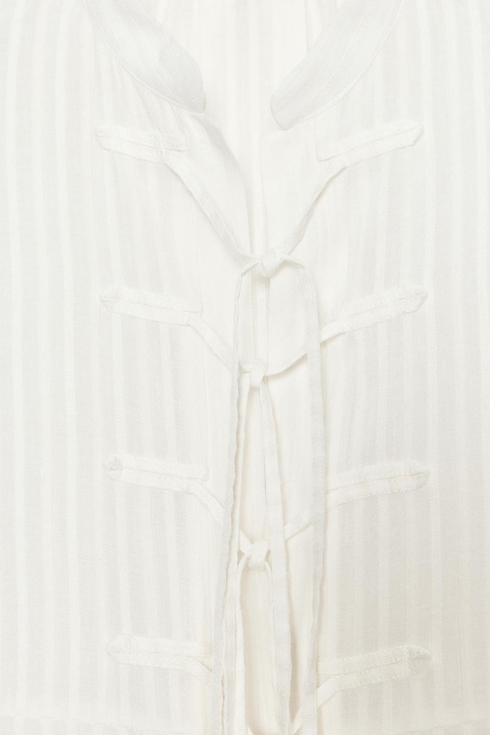 Рубашка в полоску с завязками — zw collection