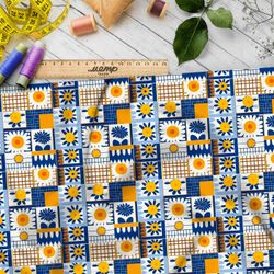 Ткань премиум флис графический конфетти