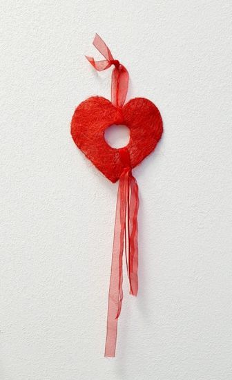 Декор из сизаля "Сердце"