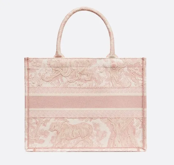Сумка Dior Book Tote, модель большого формата, розовый