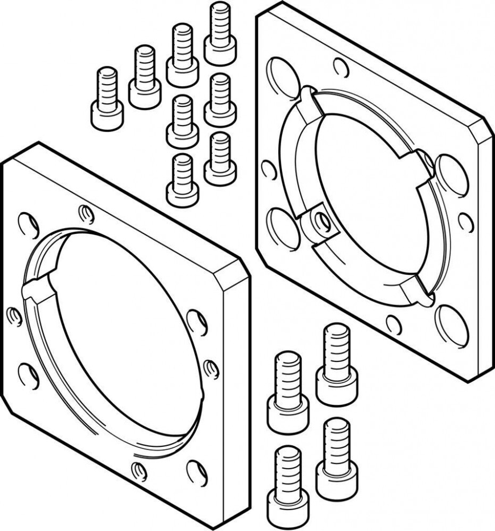 EAMF-A-80A-80G Фланец электродвигателя