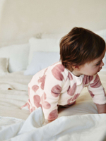 Комбинезон флисовый для малышей Next K79-436, Молочный, Розовый